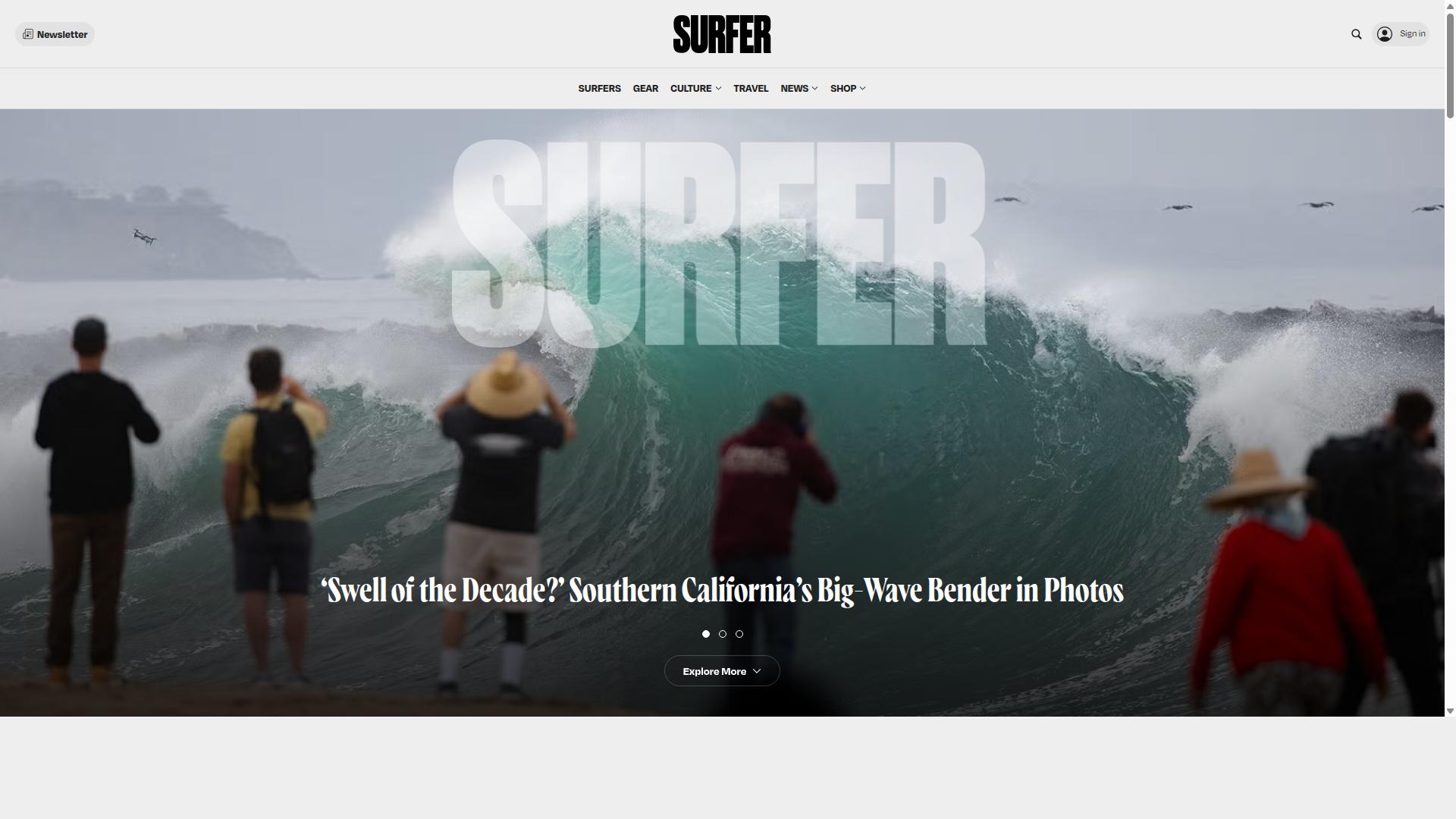 Surfer website