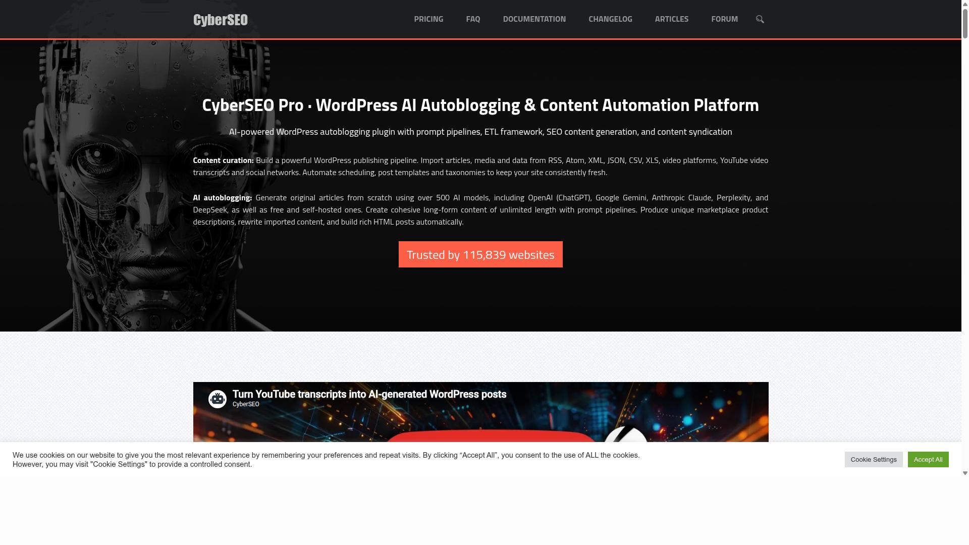 CyberSEO website