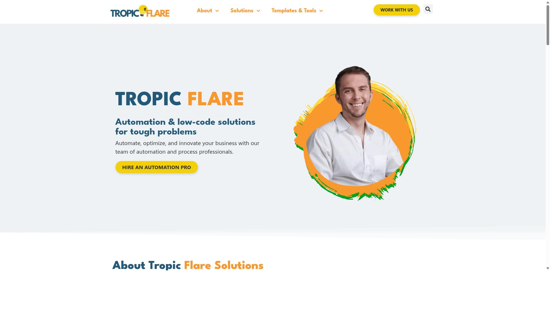Tropic Flare's WordPress Autoblogging website